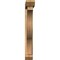 Ekena Millwork Funston Slat Smooth Bracket w/ Offset Brace, Western Red Cedar, 5 1/2"W x 34"D x 40"H BKT0604X34X40FST06SWR - alternate 4